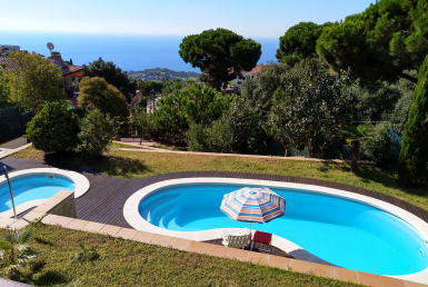Schönes Haus im modernen Stil mit Meerblick in Lloret de Mar, Costa Brava